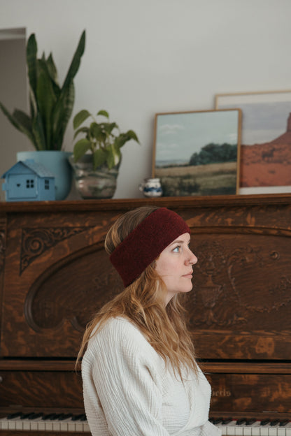 POKOLOKO Baby Alpaca Headband #color_wine_headband