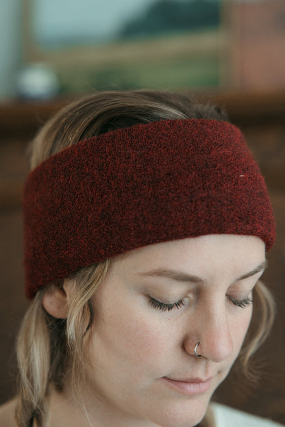 POKOLOKO Baby Alpaca Headband #color_wine_headband