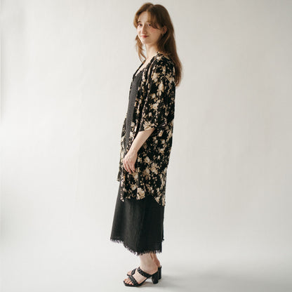 POKOLOKO Ubud Cover-Up #color_black-floral