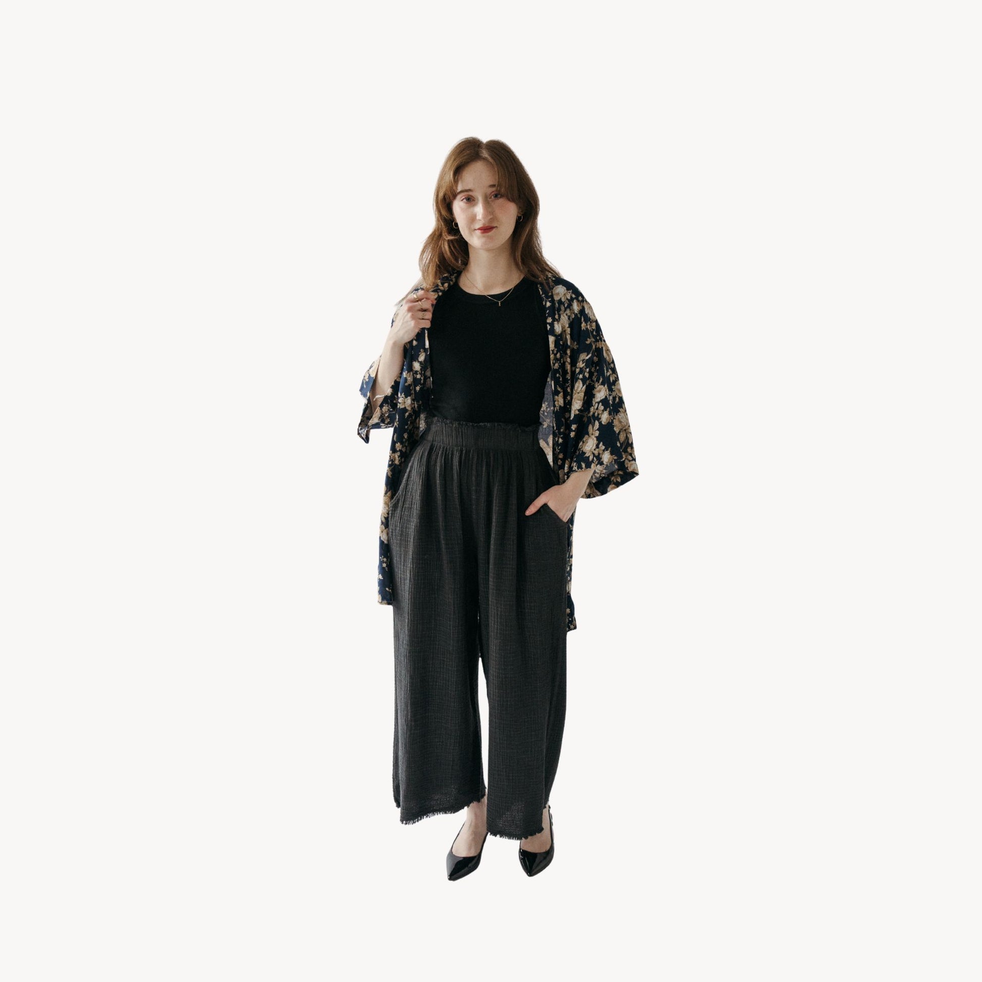 POKOLOKO Ubud Cover-Up #color_floral-navy