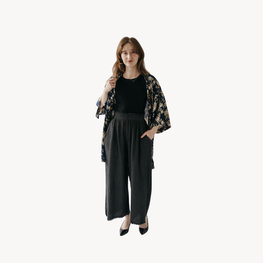 POKOLOKO Ubud Cover-Up #color_floral-navy