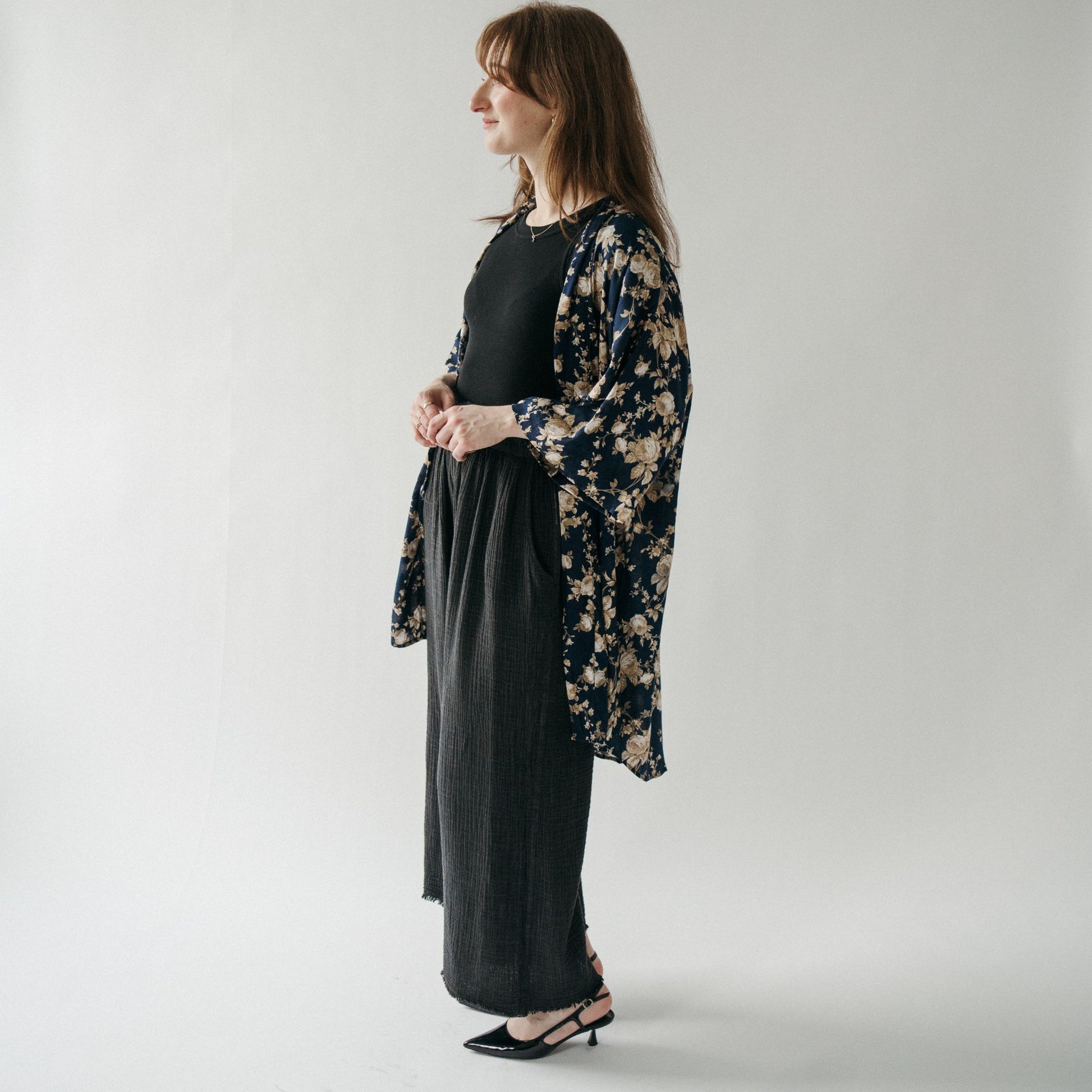 POKOLOKO Ubud Cover-Up #color_floral-navy