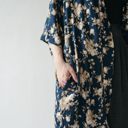 POKOLOKO Ubud Cover-Up #color_floral-navy