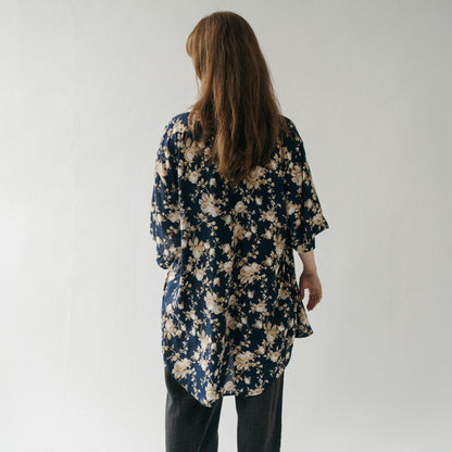 POKOLOKO Ubud Cover-Up #color_floral-navy