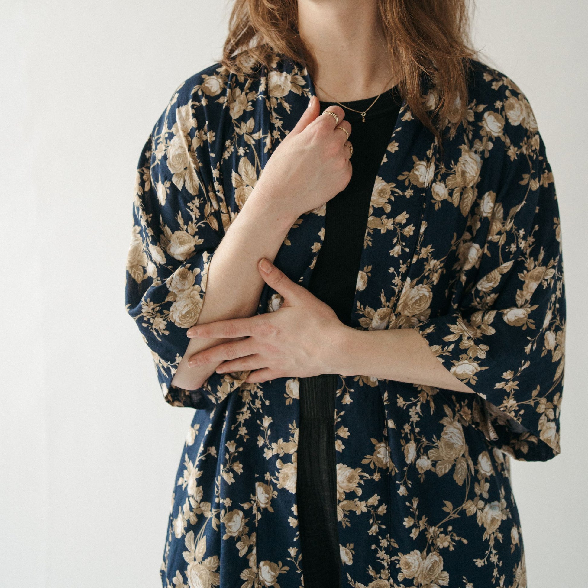 POKOLOKO Ubud Cover-Up #color_floral-navy