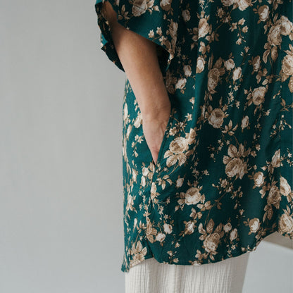 POKOLOKO Ubud Cover-Up #color_floral-teal