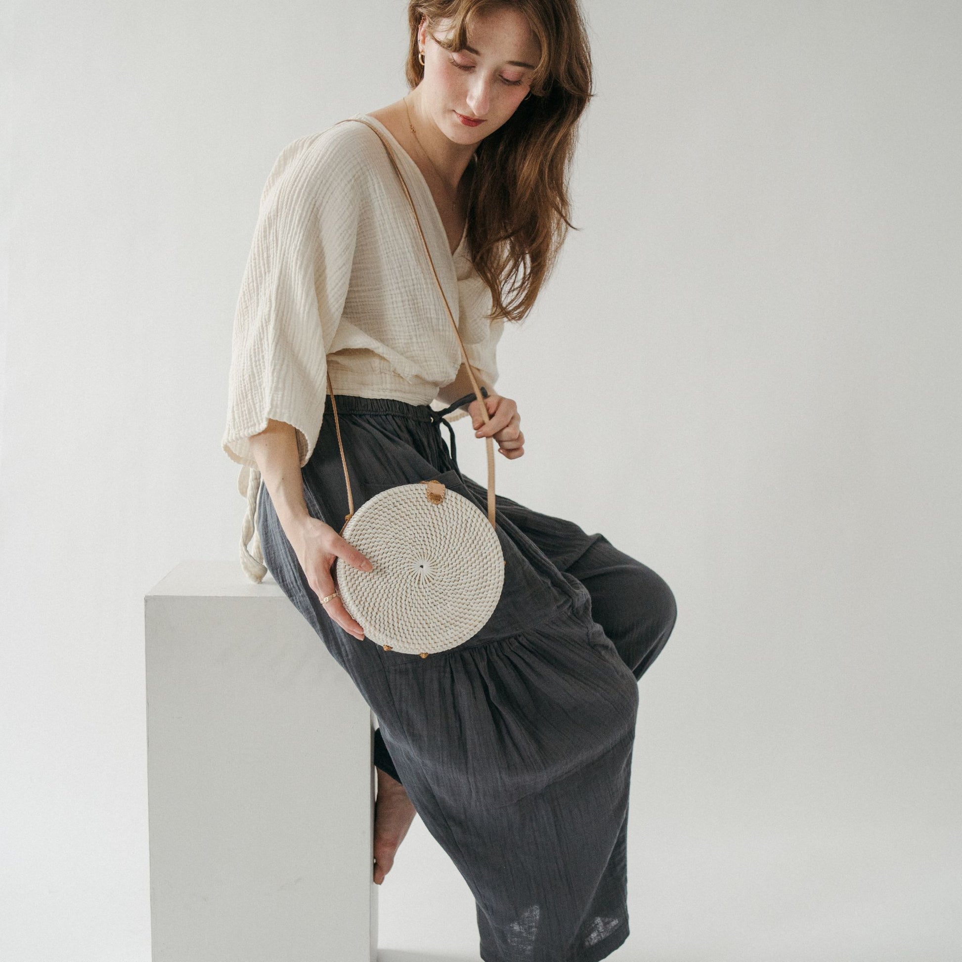 POKOLOKO Circle Bali Bag #color_bali-bag-white-cream