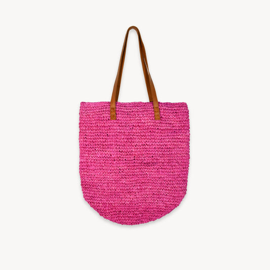 POKOLOKO Raffia Bag #color_pink