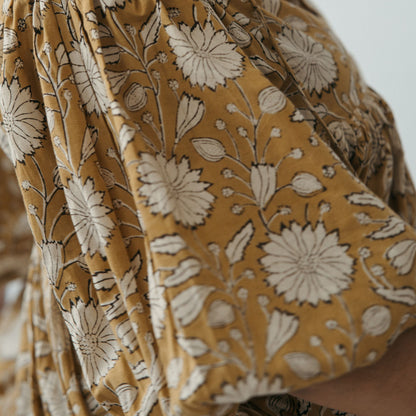 POKOLOKO Mira Midi Dress #color_gold-sona