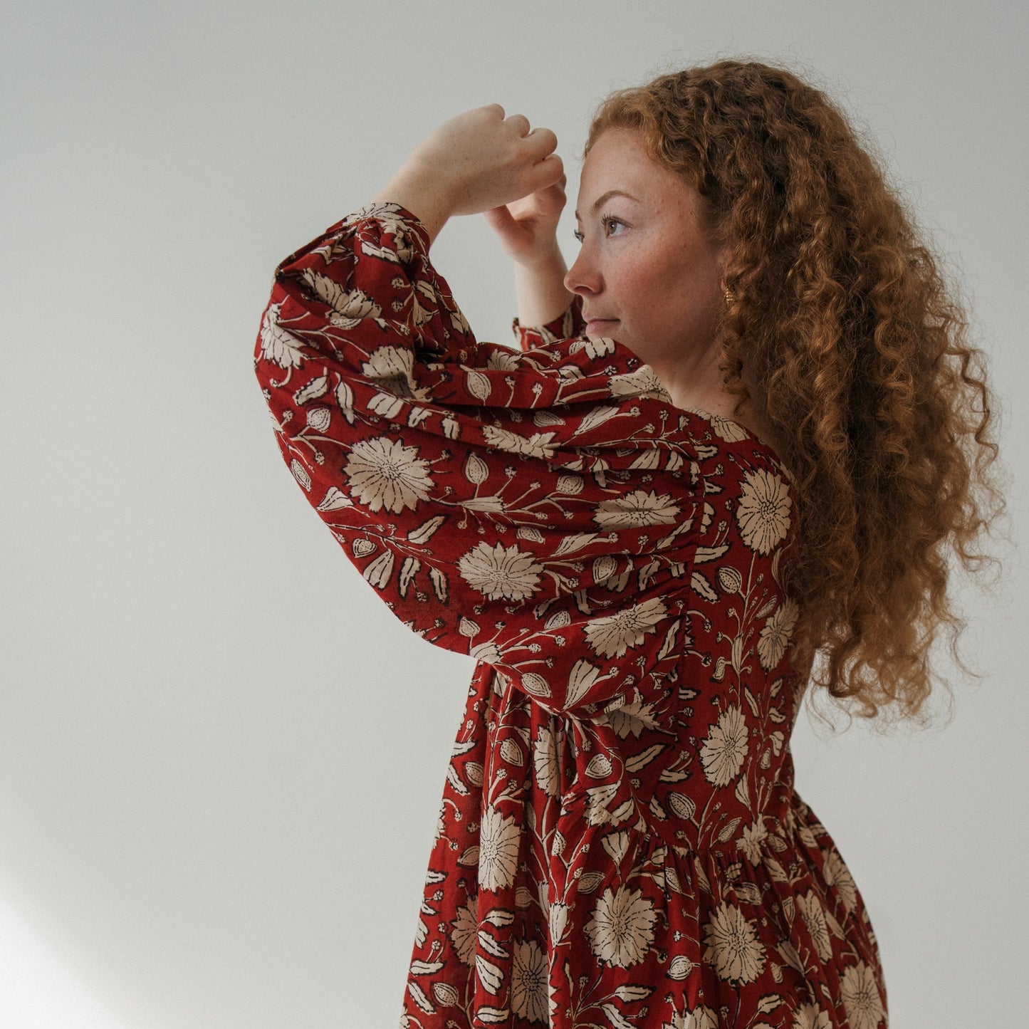 POKOLOKO Mira Mini Dress #color_anala-red