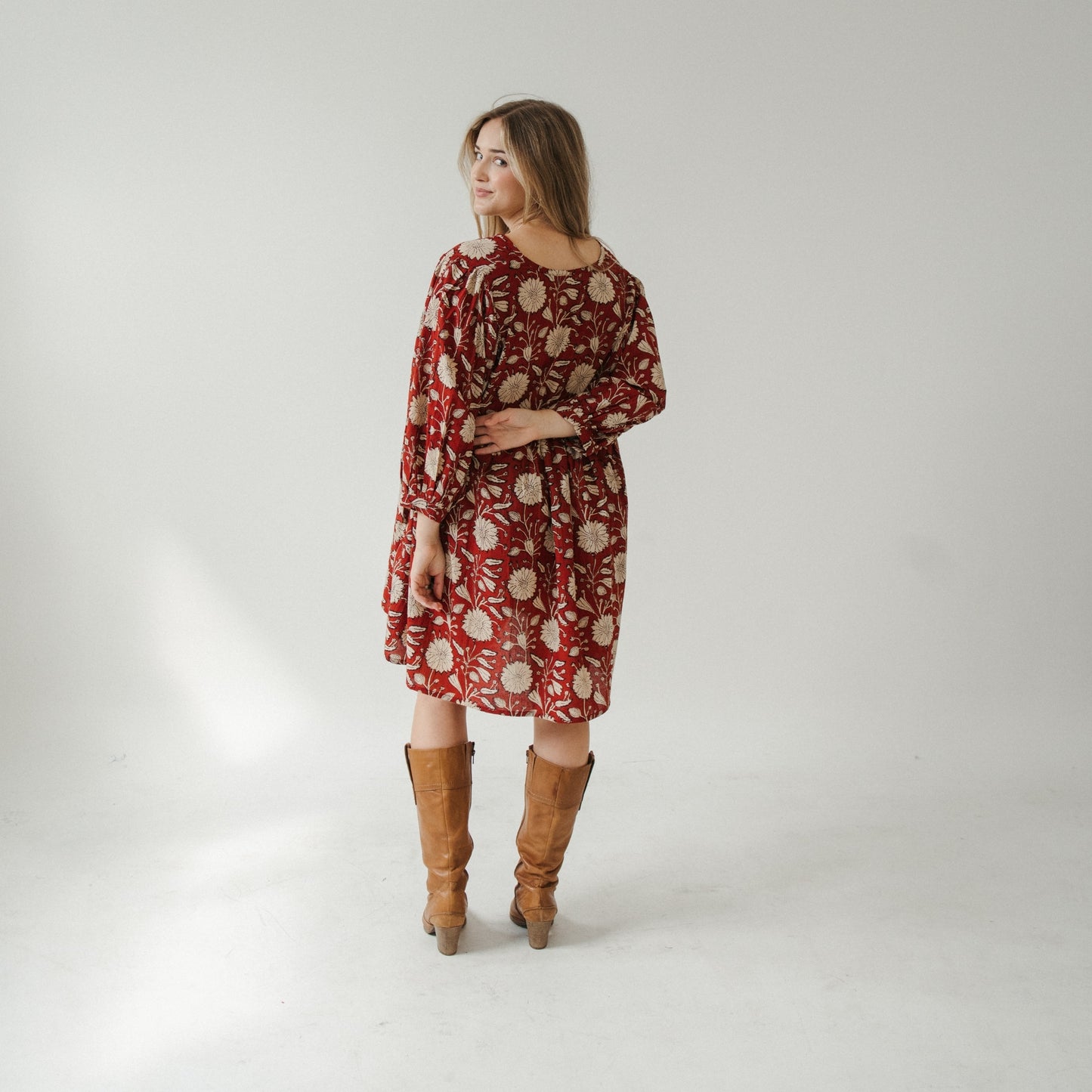 POKOLOKO Mira Mini Dress #color_anala-red
