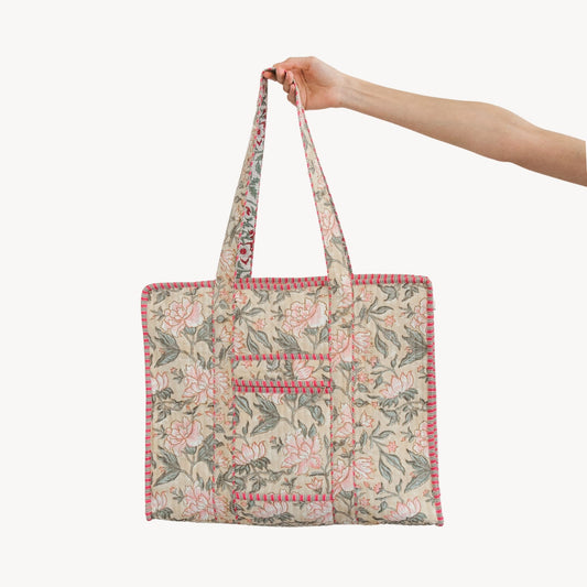 Warmth Block Print Tote
