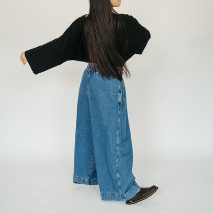 Denim Palazzo Pants