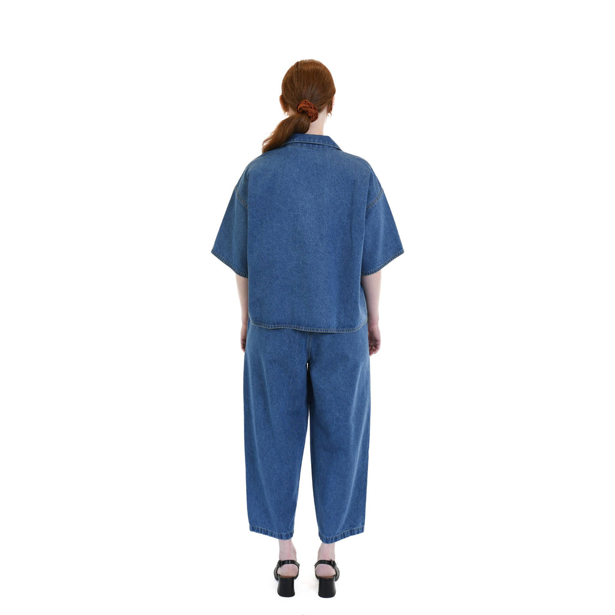 POKOLOKO Denim Barrel Pants #color_denim