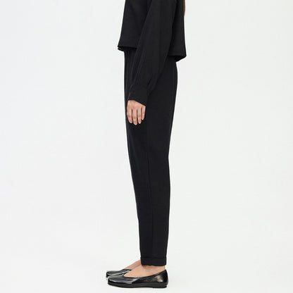 Flat Black Slouchy Pants