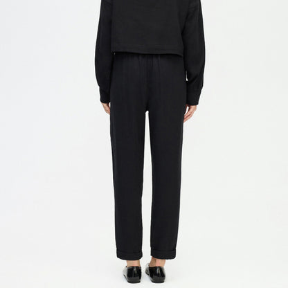 Flat Black Slouchy Pants