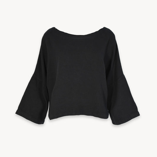 Loft Cotton Crop Bell Sleeve Top