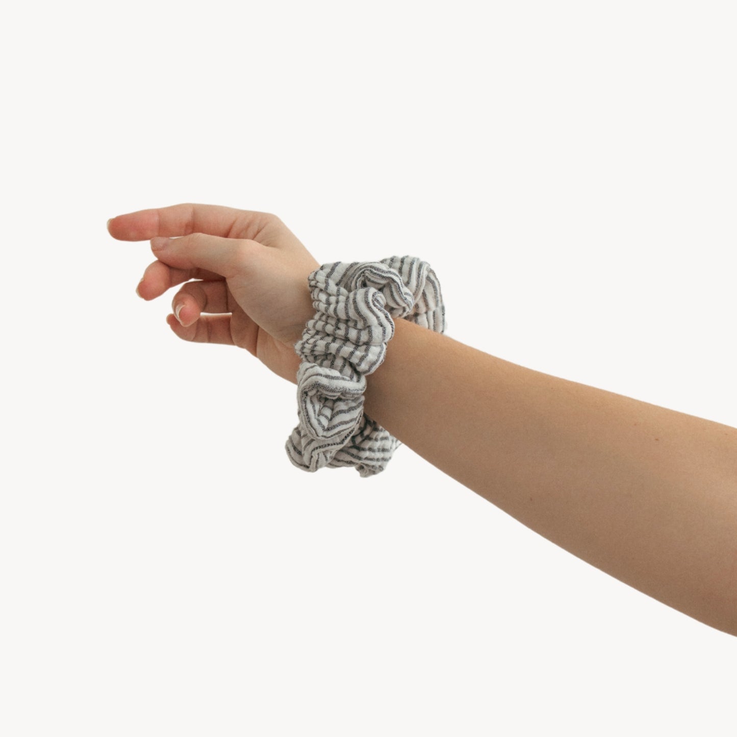 Striped Crinkle Scrunchie