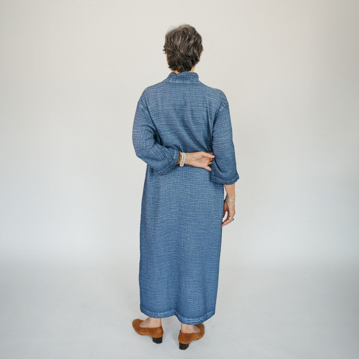 POKOLOKO Crinkle Shirt Dress #color_crinkle-denim