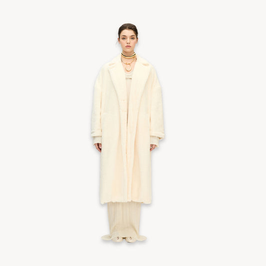 Recycled Sherpa Long Jacket