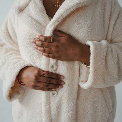 Recycled Sherpa Long Jacket