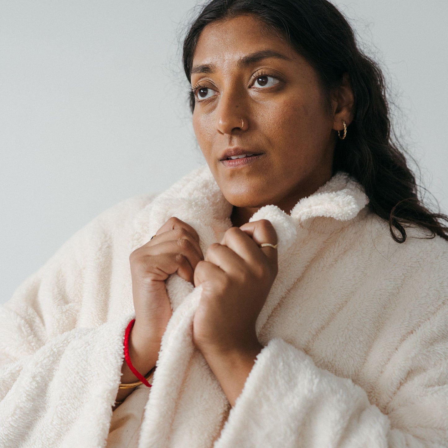Recycled Sherpa Long Jacket