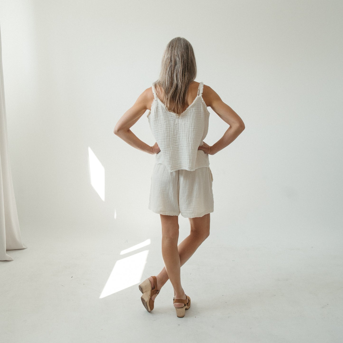 POKOLOKO Crinkle Strappy Top #color_crinkle-cream