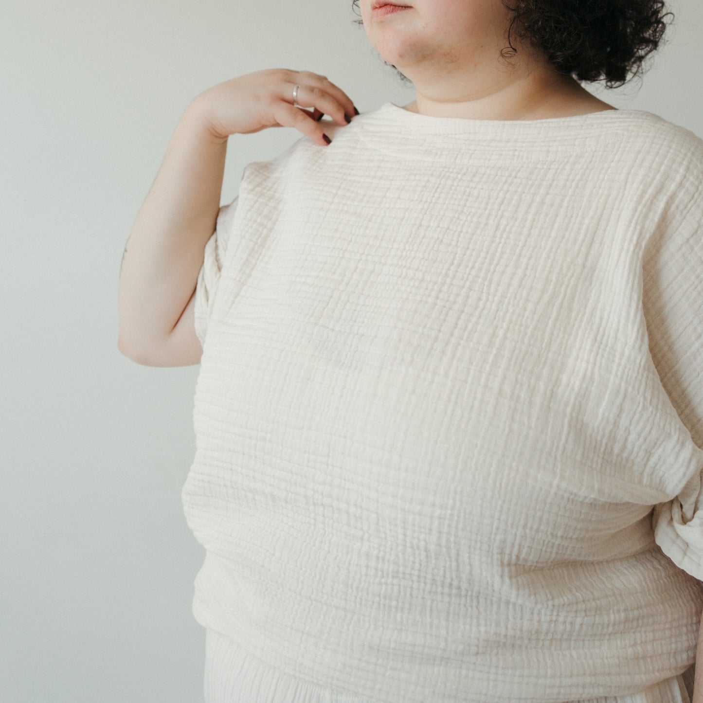 POKOLOKO Crinkle Boat Top Plus #color_crinkle-cream