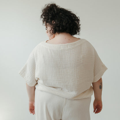 POKOLOKO Crinkle Boat Top Plus #color_crinkle-cream