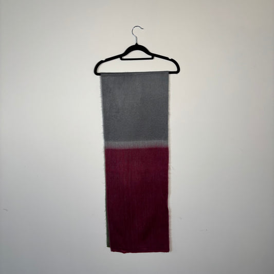 Grey/Pink/Green Block Scarf