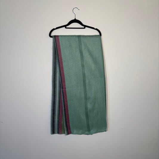 Green/Purple Stripe Alpaca Blanket