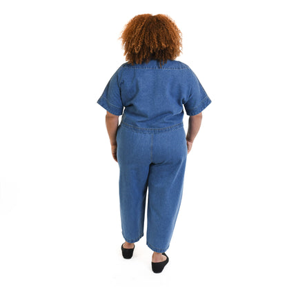 Denim Barrel Pants Plus