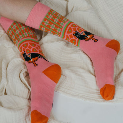 Cocktail Cats Pima Socks