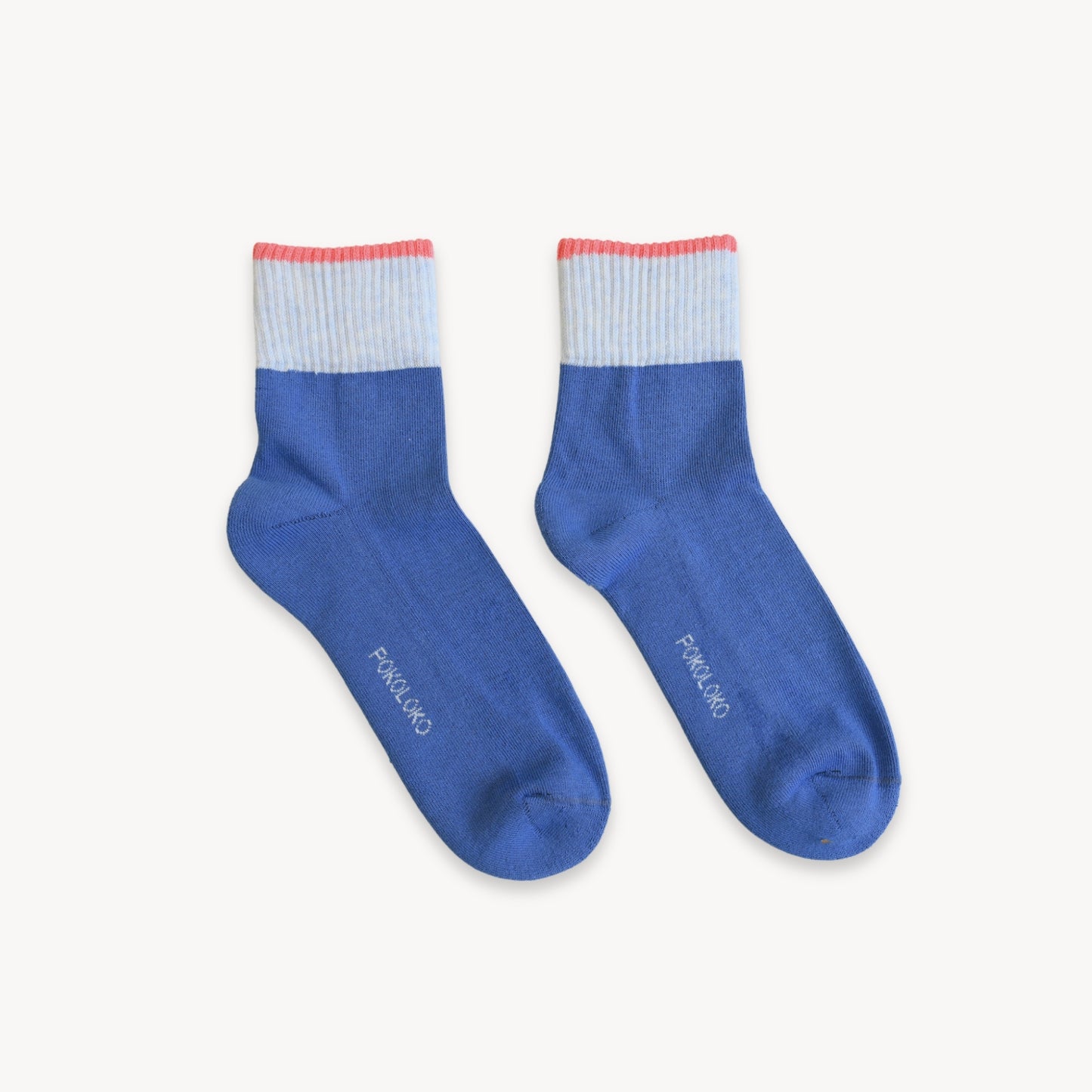 POKOLOKO Block Pima Socks #color_block-freshwater
