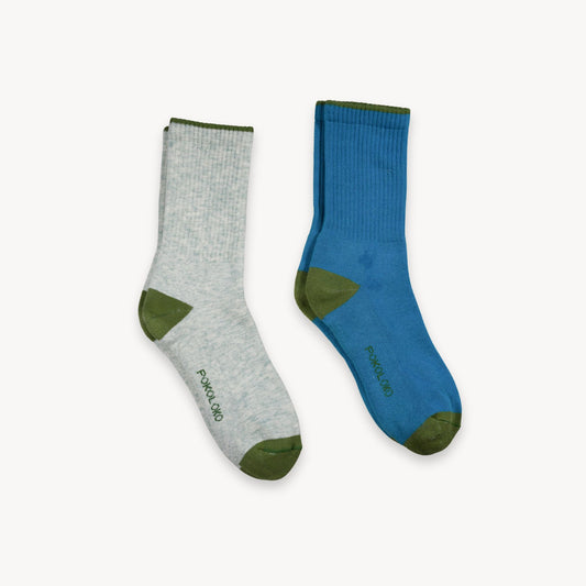 POKOLOKO Heel Toe Socks - Pack of 2 #color_sour-pickle