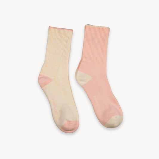 POKOLOKO Heel Toe Socks - Pack of 2 #color_rosetta