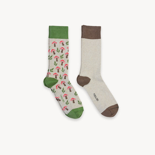 Mushroom Meadow Pima Socks - Pack of 2