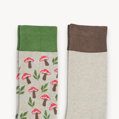 Mushroom Meadow Pima Socks - Pack of 2