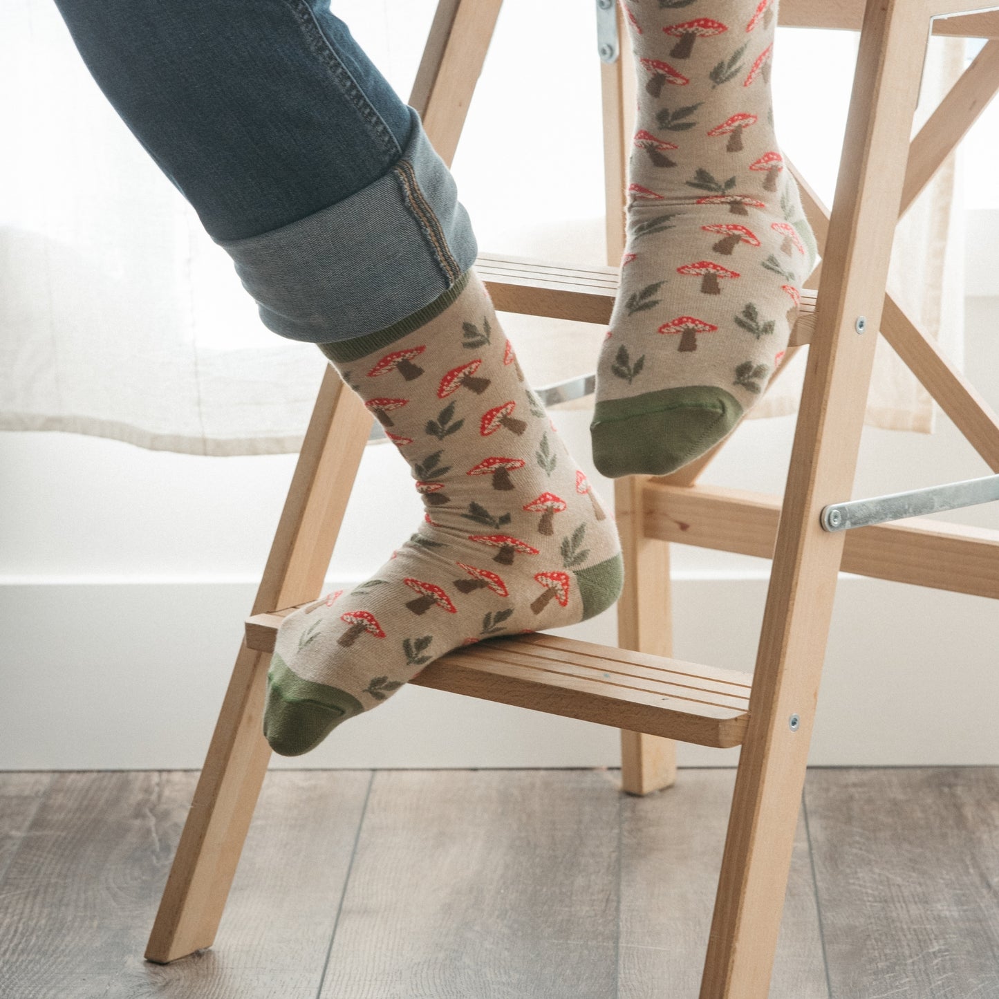 Mushroom Meadow Pima Socks - Pack of 2