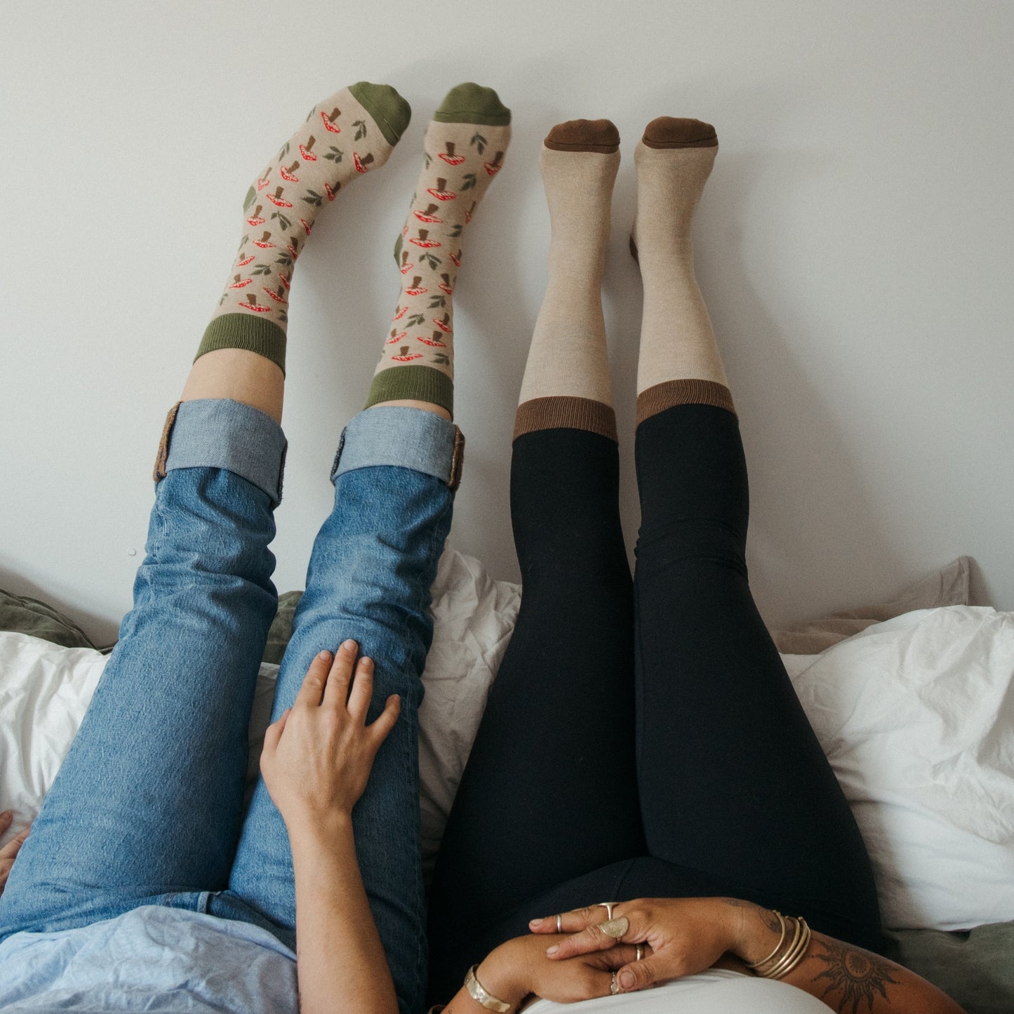 Mushroom Meadow Pima Socks - Pack of 2