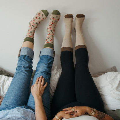Mushroom Meadow Pima Socks - Pack of 2