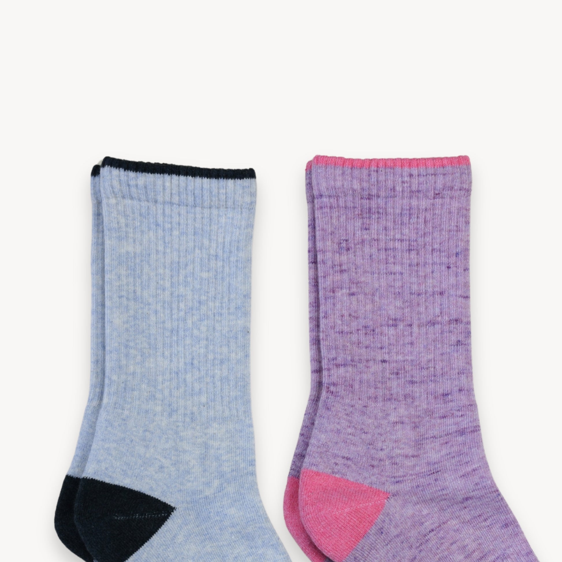 POKOLOKO Heel Toe Socks - Pack of 2 #color_fresa-ploma