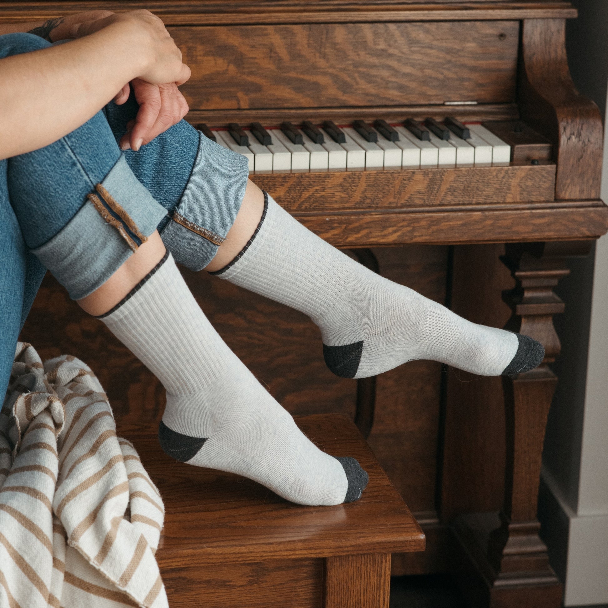 POKOLOKO Heel Toe Socks - Pack of 2 #color_fresa-ploma