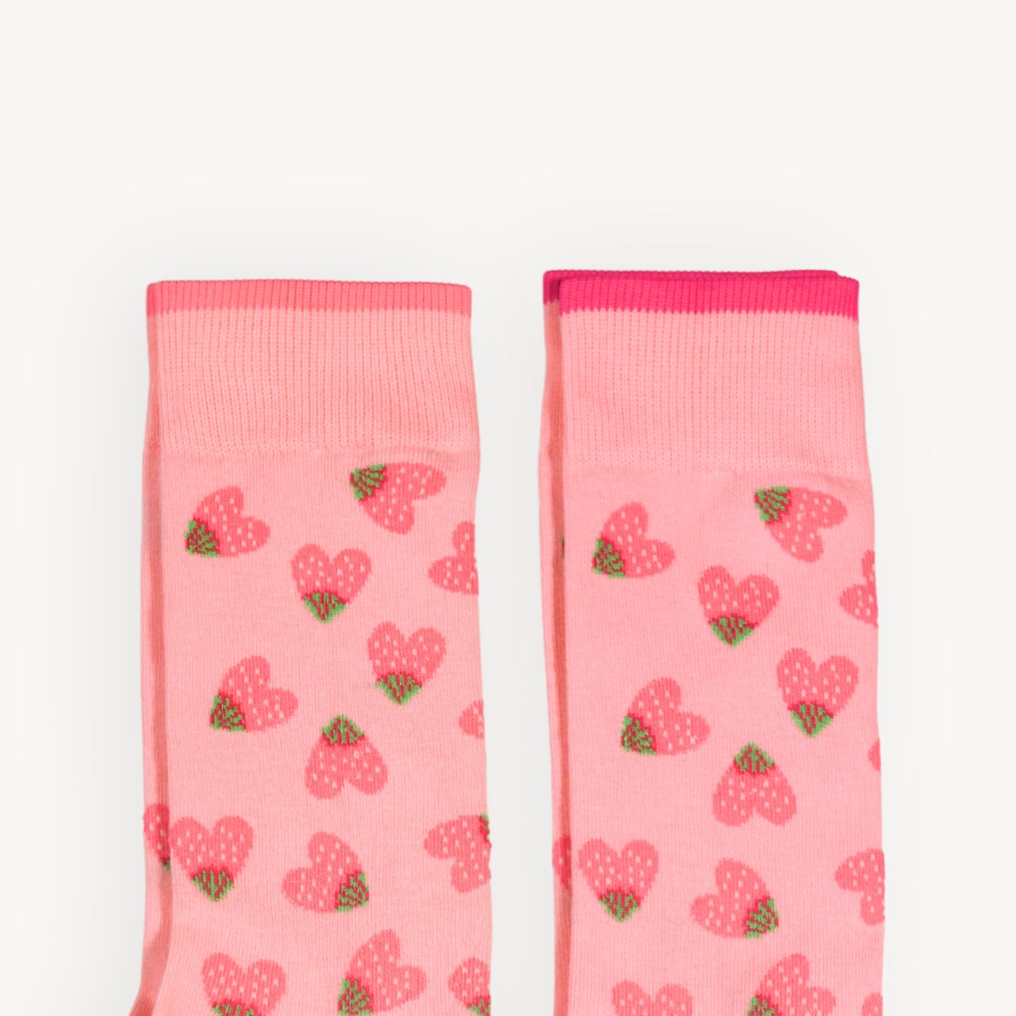 Strawberry Heart Pima Socks - Pack of 2