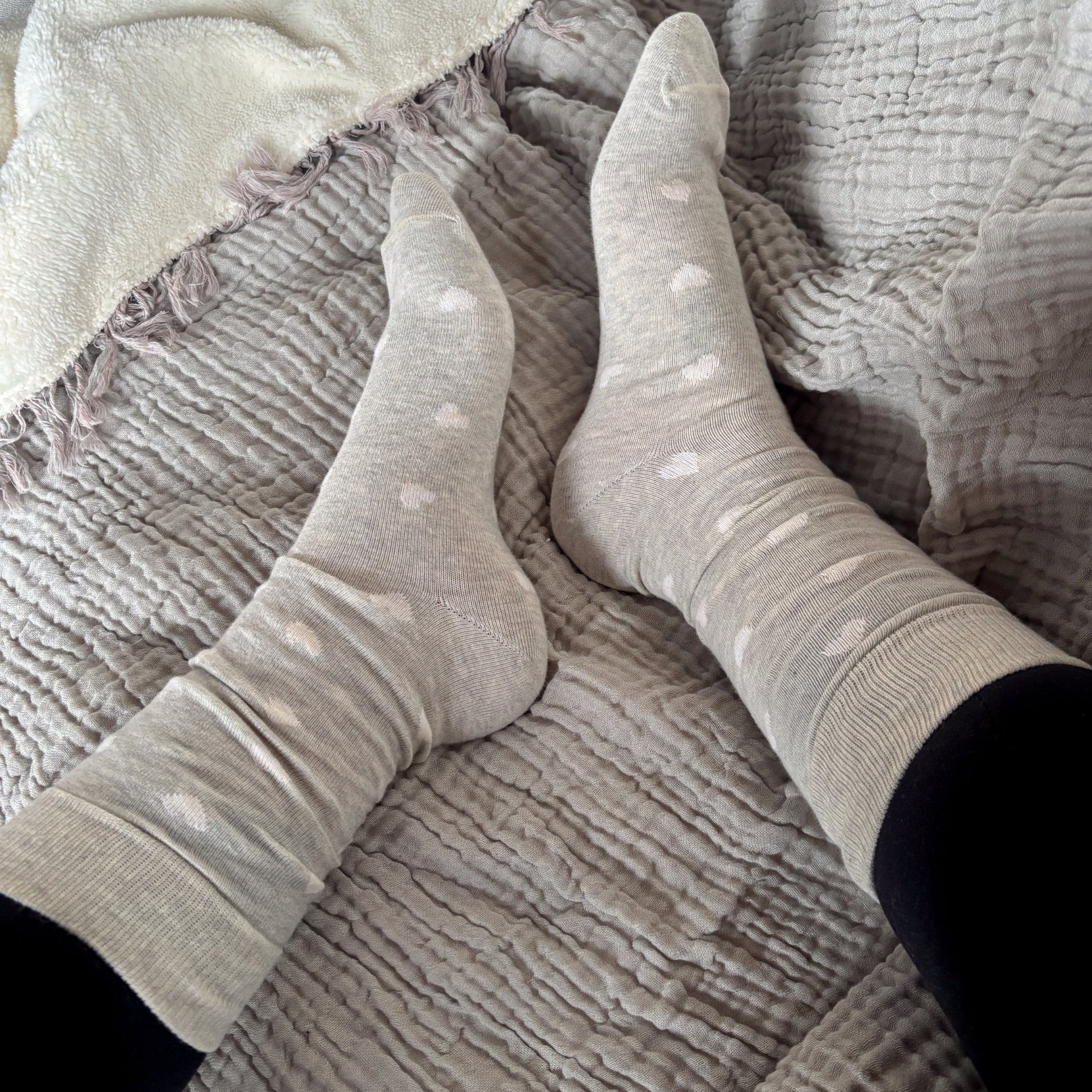 Have a Heart Socks - Pack of 2 #color_grey-white