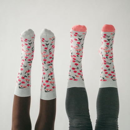 Cherry Pima Socks - Pack of 2