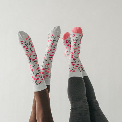 Cherry Pima Socks - Pack of 2
