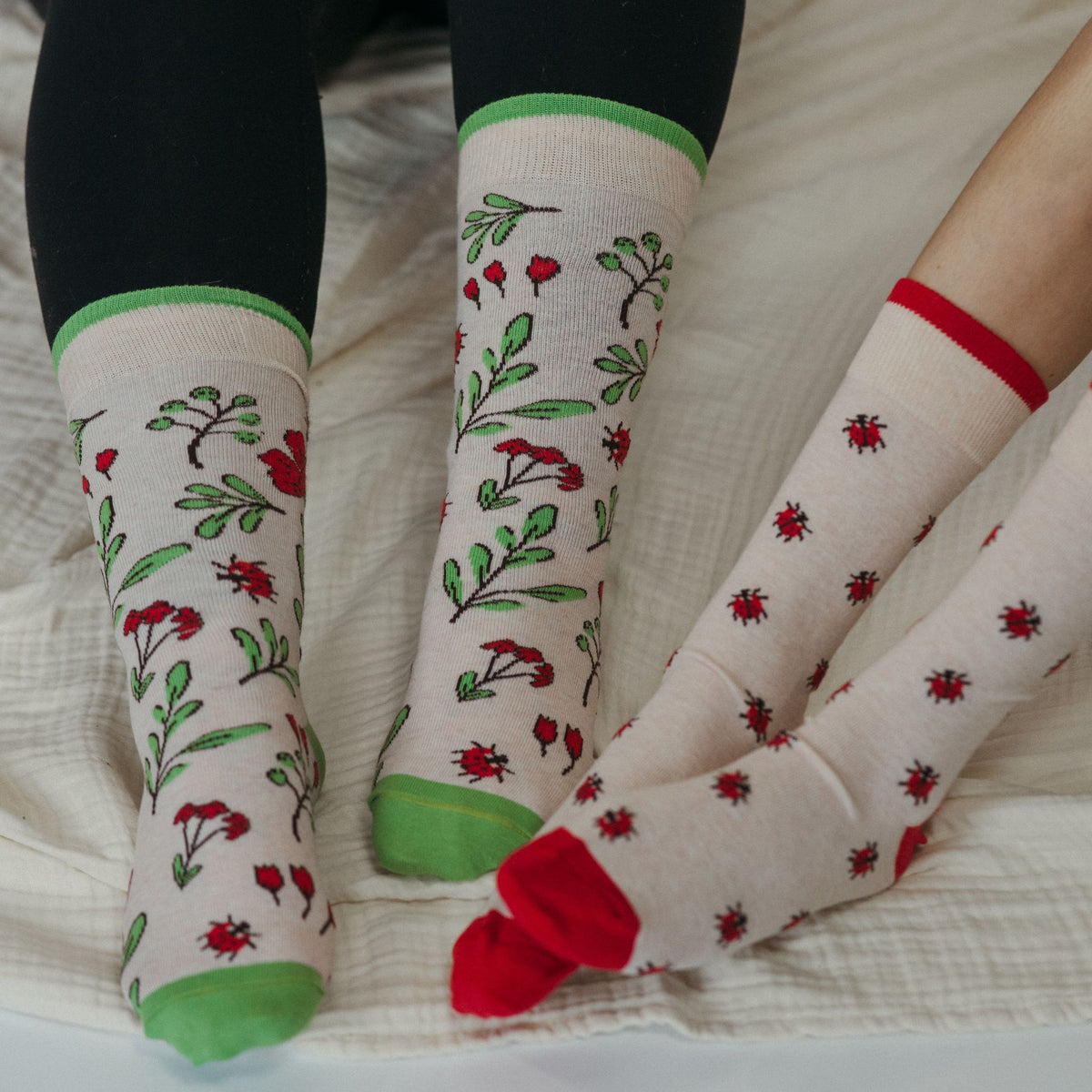Ladybug Pima Socks - Pack of 2