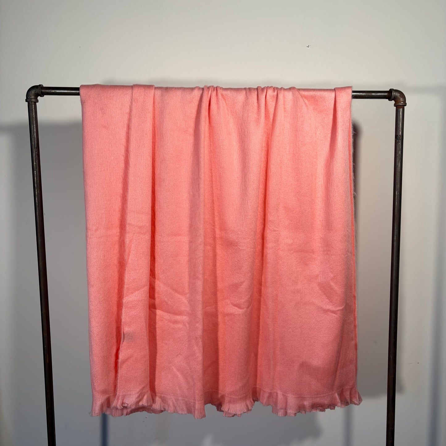 Peach Pink Artisan Alpaca Throw
