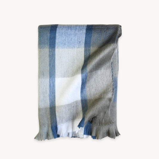 POKOLOKO Plaid Large Alpaca Blanket #color_camp-plaid